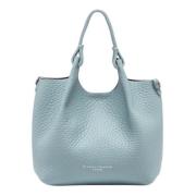 Heldere Blauwe Leren Bubble Tas Gianni Chiarini , Blue , Dames