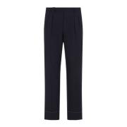 Midnight Blue Elba Pants Brioni , Blue , Heren