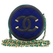 Pre-owned Fabric shoulder-bags Chanel Vintage , Blue , Dames