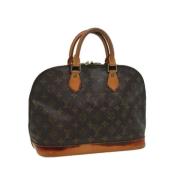 Pre-owned Canvas handbags Louis Vuitton Vintage , Brown , Dames