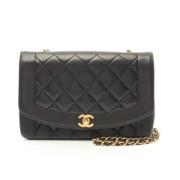 Pre-owned Leather chanel-bags Chanel Vintage , Black , Dames