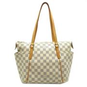 Pre-owned Fabric louis-vuitton-bags Louis Vuitton Vintage , White , Da...