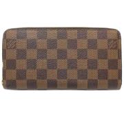 Pre-owned Canvas wallets Louis Vuitton Vintage , Brown , Dames