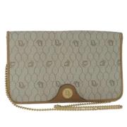 Pre-owned Canvas clutches Dior Vintage , Beige , Dames