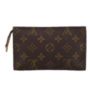 Pre-owned Canvas pouches Louis Vuitton Vintage , Brown , Dames