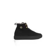 Hoge Top Leren Sneakers Cerruti 1881 , Black , Dames