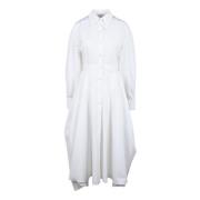 Katoenen jurk voor vrouwen Alexander McQueen , White , Dames