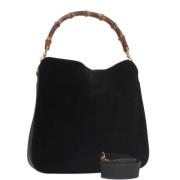 Pre-owned Suede gucci-bags Gucci Vintage , Black , Dames