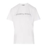 Witte T-shirts en Polos Elisabetta Franchi , White , Dames