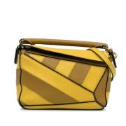 Pre-owned Leather shoulder-bags Loewe Pre-owned , Yellow , Dames