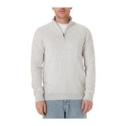 Grijze Half Zip Trui voor Mannen Saint Steve , Gray , Heren