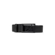 Riem met logo Brioni , Black , Heren