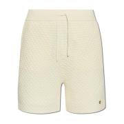 Shorts met logo-vormige applicatie Casablanca , Beige , Heren