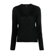 Round-neck Knitwear Seventy , Black , Dames