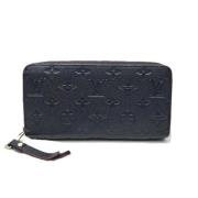 Pre-owned Leather wallets Louis Vuitton Vintage , Blue , Dames