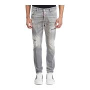 Denim Skater Jeans Dsquared2 , Gray , Heren