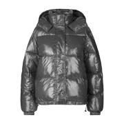 Glanzende Oversized Puffer Jacket Samsøe Samsøe , Gray , Dames