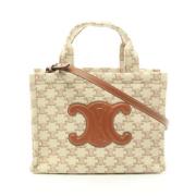 Pre-owned Canvas celine-bags Celine Vintage , Beige , Dames