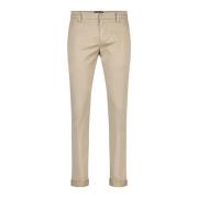 Katoenen Chino Broek met Stijlvol Ontwerp Dondup , Beige , Heren