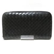 Pre-owned Leather wallets Bottega Veneta Vintage , Black , Heren