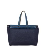 Pre-owned Canvas handbags Hermès Vintage , Blue , Dames