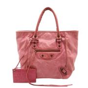 Pre-owned Leather balenciaga-bags Balenciaga Vintage , Pink , Dames