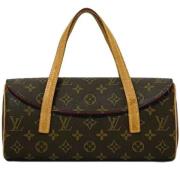 Pre-owned Canvas handbags Louis Vuitton Vintage , Brown , Dames