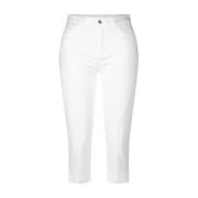 Capri Jeans met kristallen Liu Jo , White , Dames