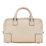 Pre-owned Leather handbags Loewe Pre-owned , Beige , Dames