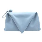 Pre-owned Leather pouches Bottega Veneta Vintage , Blue , Dames