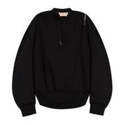 Sweatshirt met decoratieve stiksels Marni , Black , Dames