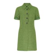 Friss Groene Jurk met Korte Mouwen Bruuns Bazaar , Green , Dames