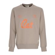 Lichtgewicht Crewneck Sweatshirt Chateau Grey CAT , Gray , Heren