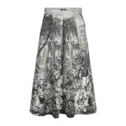 Elegant A-Line Midi Skirt Riani , Multicolor , Dames