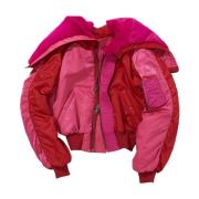 Kleurrijke Shearling-Kraag Kort Jack Andersson Bell , Pink , Dames