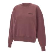 Mauve Katoenen Sweatshirt, Ronde Hals, Lange Mouwen The Attico , Pink ...