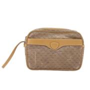 Pre-owned Canvas clutches Gucci Vintage , Beige , Dames