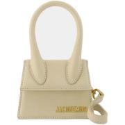 Leather handbags Jacquemus , Beige , Unisex