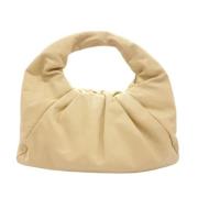 Pre-owned Leather handbags Bottega Veneta Vintage , Beige , Dames