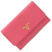 Pre-owned Leather wallets Prada Vintage , Pink , Dames