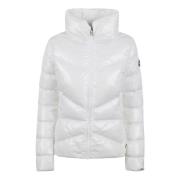 Witte Bomberjas met Hoge Kraag Colmar , White , Dames