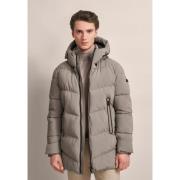 Donker Beige Winter Parka Jas Bugatti , Brown , Heren