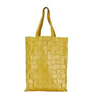 Pre-owned Fur totes Bottega Veneta Vintage , Yellow , Dames