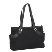 Pre-owned Canvas shoulder-bags Bvlgari Vintage , Black , Dames