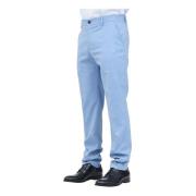 Heldere Blauwe Elegante Broek Selected Homme , Blue , Heren