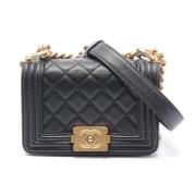 Pre-owned Leather crossbody-bags Chanel Vintage , Black , Dames