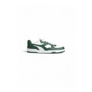 Groene lage sneakers met rubberen zool Diadora , Green , Heren