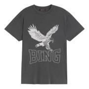 Retro Eagle Tee Anine Bing , Gray , Dames