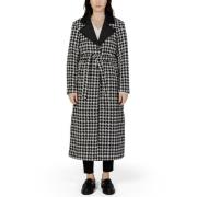 Houndstooth Jas voor Dames Only , Black , Dames