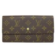 Pre-owned Canvas wallets Louis Vuitton Vintage , Brown , Dames